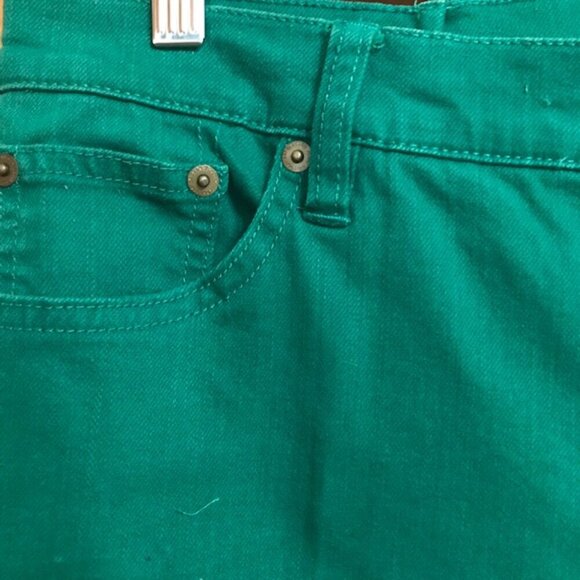 LRL Ralph Lauren Women's Slimming Modern Straight Ankle Jeans Green Size 8 - Picture 3 of 9